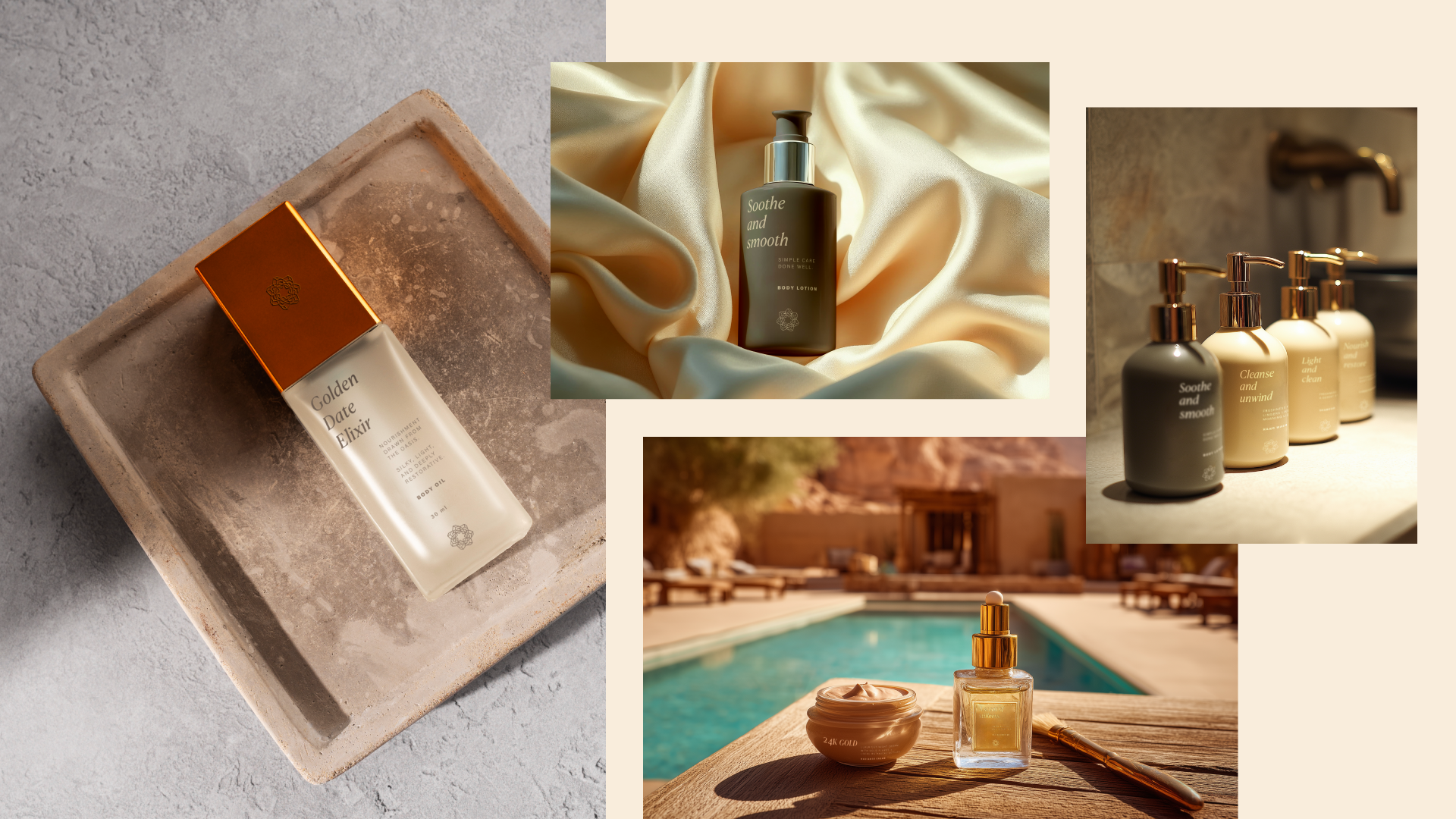 Almaza hospitality brand materials
