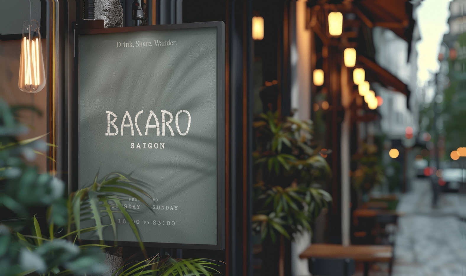 Bacaro Saigon restaurant brand touchpoints