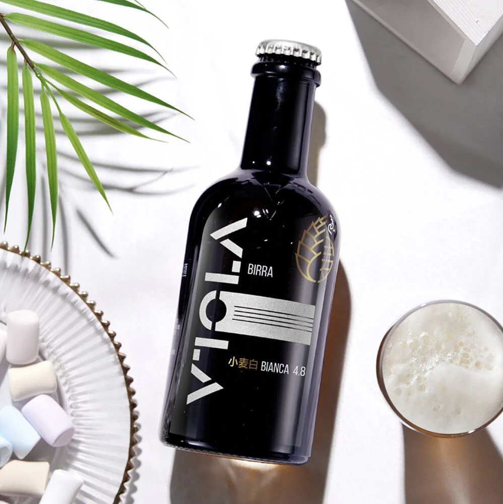 Birra Viola label design